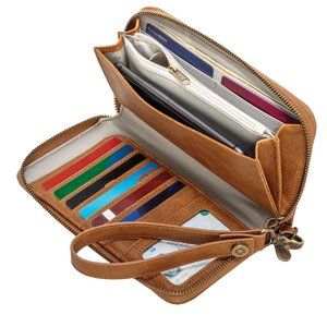 All About the Benjamins wallet- Caramel Smooth Pebble